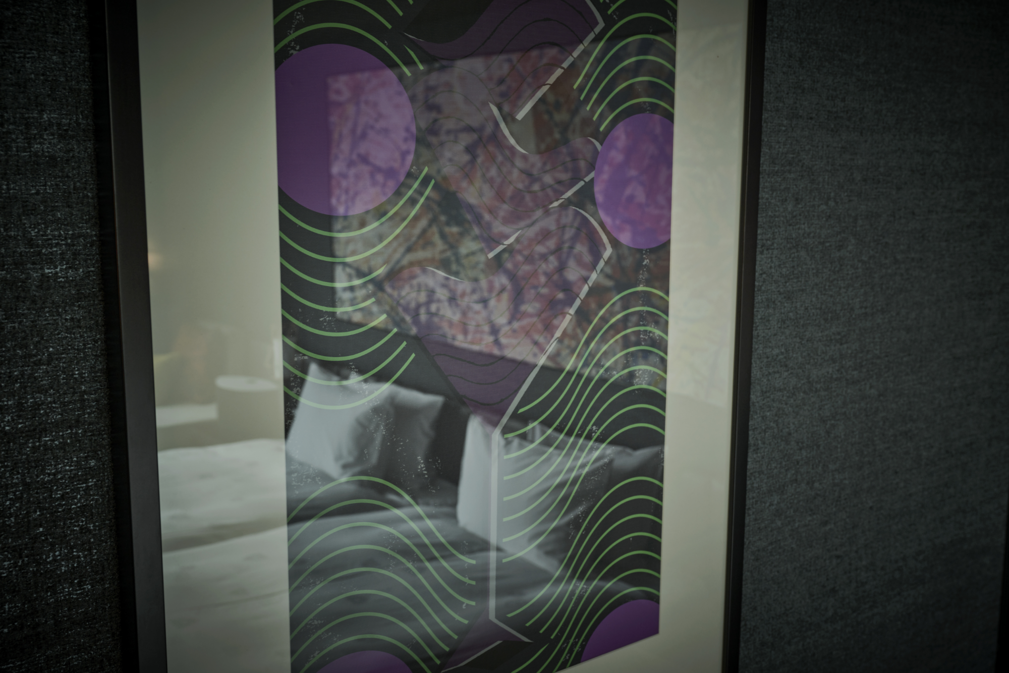 Canvas type guest room art image