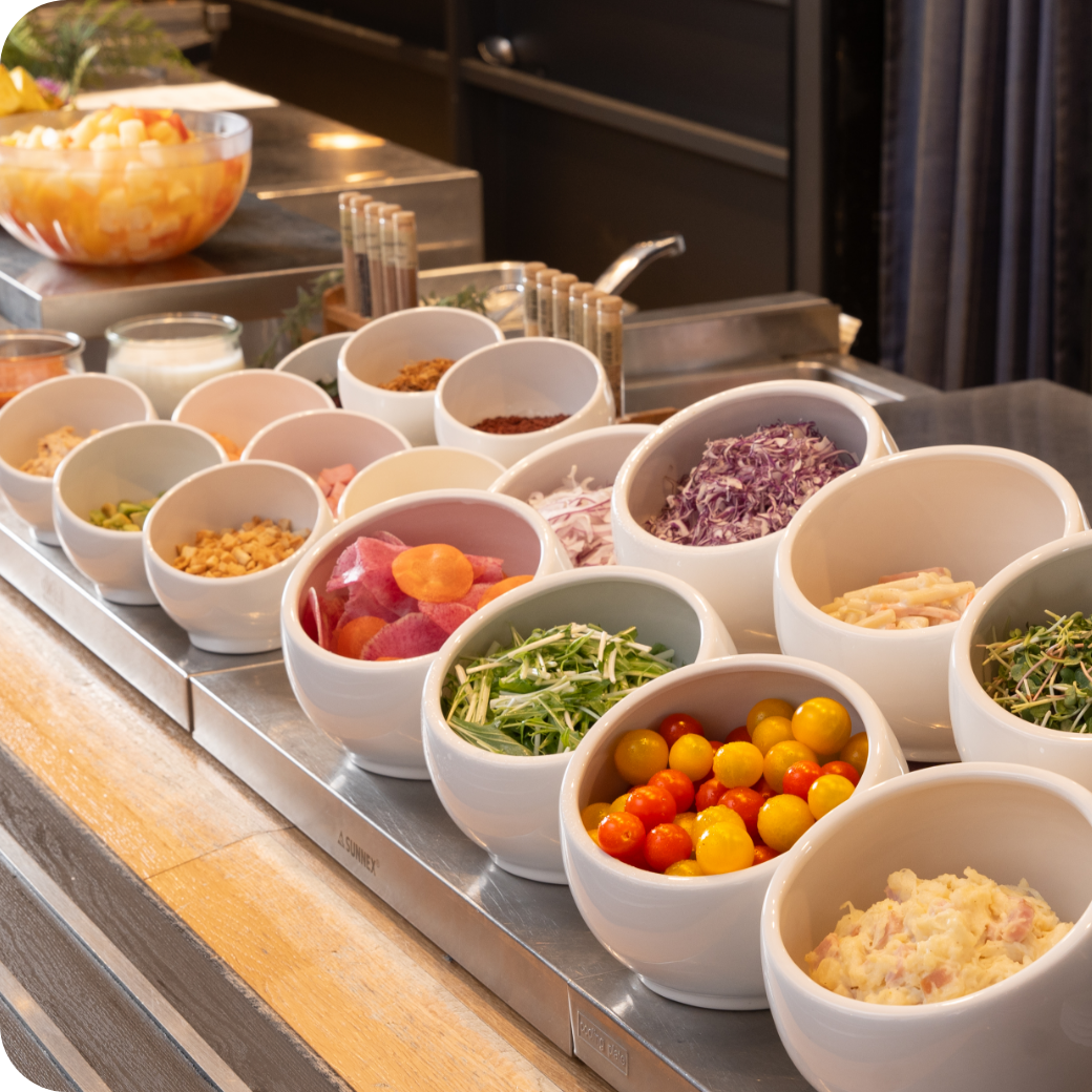 フルーツと野菜でエネルギーチャージ